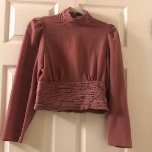 NWOT Zara pink blouse